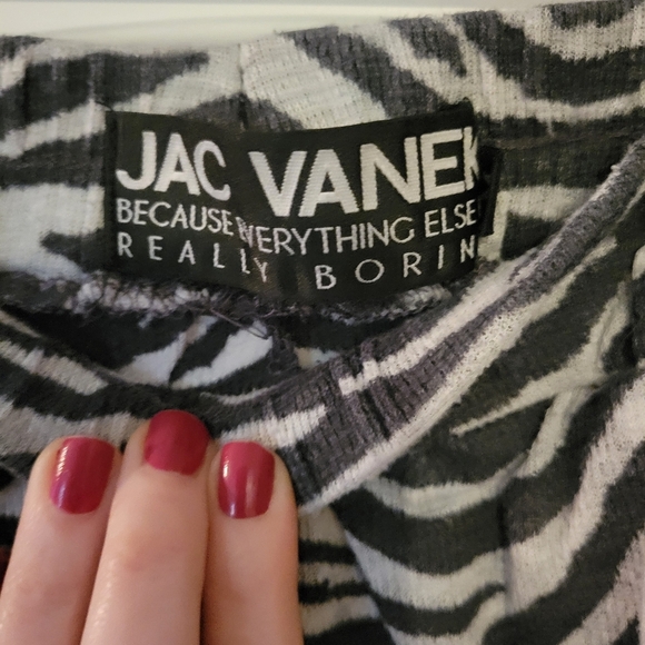 Jac Vanek Lounge Pants Zebra Print 🎉 - Picture 2 of 3